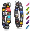 Nylon Dog Collar Adjustable for Large Dogs Small Medium Dogs for Boy Girl Dog Collars with Durable Plastic Buckle 9-14 inch Neck x 3/5 inch Wide Nasa