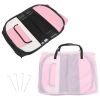 Foldable Dog Playpen with Carrying Bag Pink 49.2"x49.2"x24"